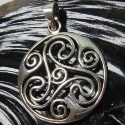 Triskel Schmuck Anhänger 925 Silber offenes Triskelion