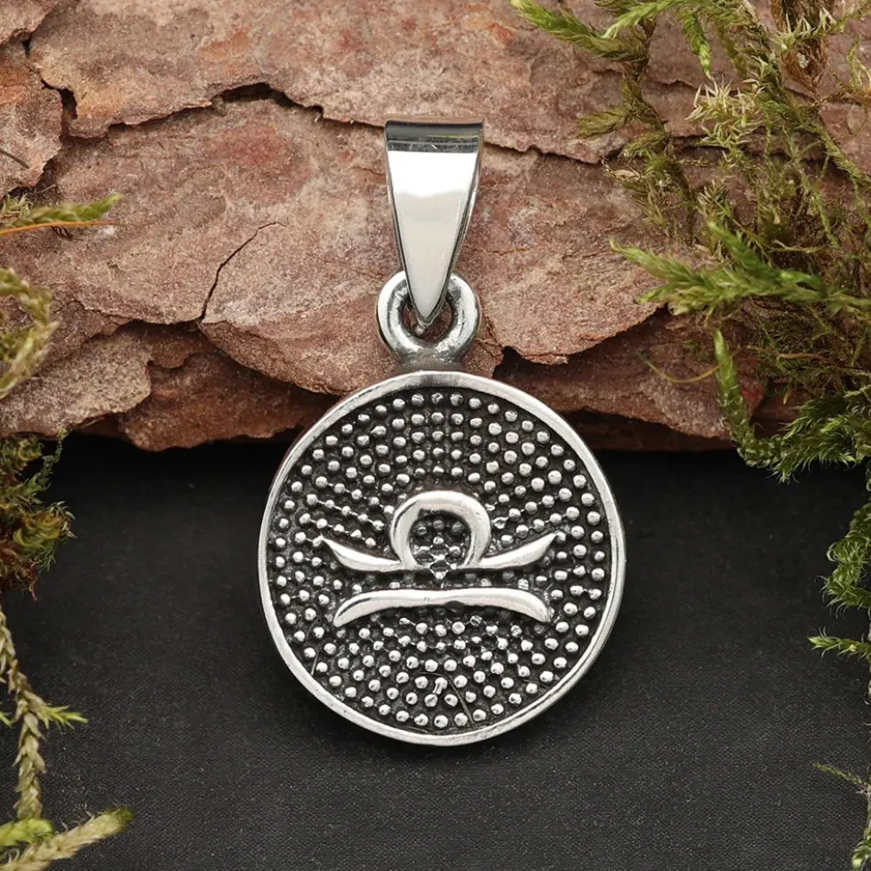 Waage Schmuck Astrologie Sternzeichen 925 Silber Anhänger Schmuck