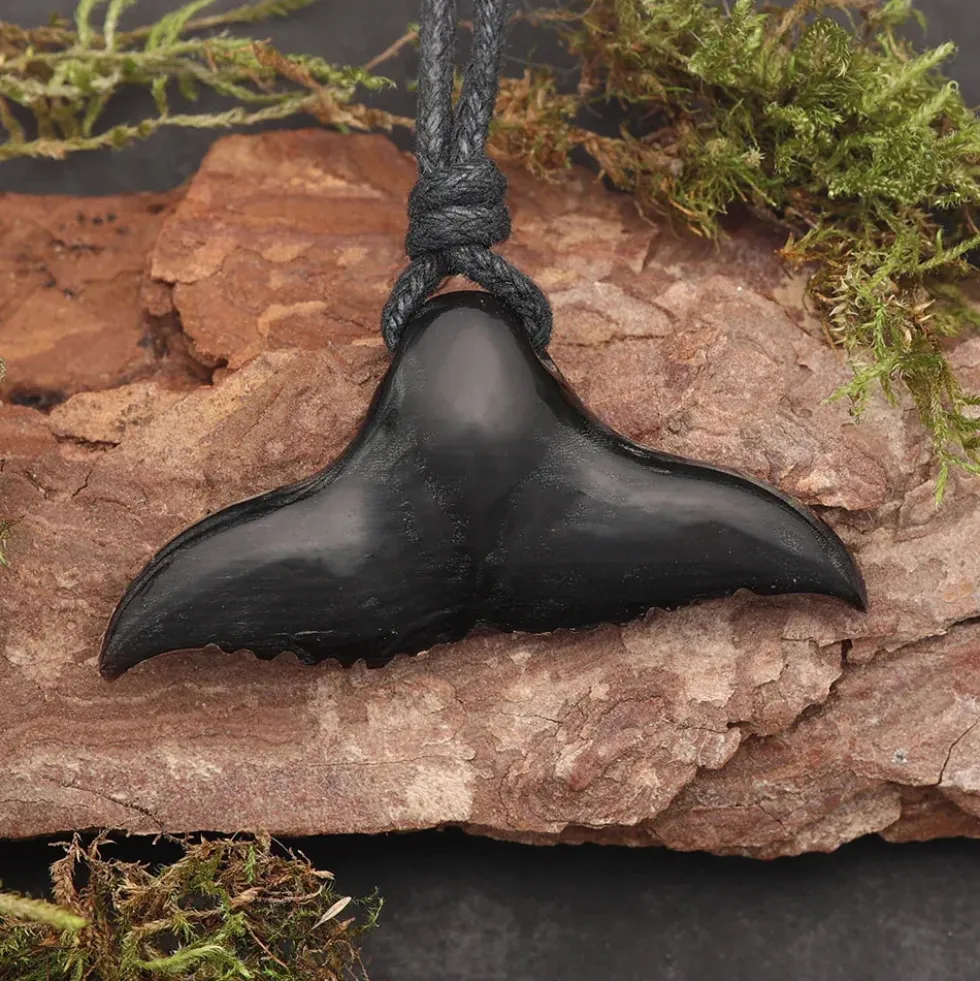 Walfluke Hornschmuck Anhänger Kette