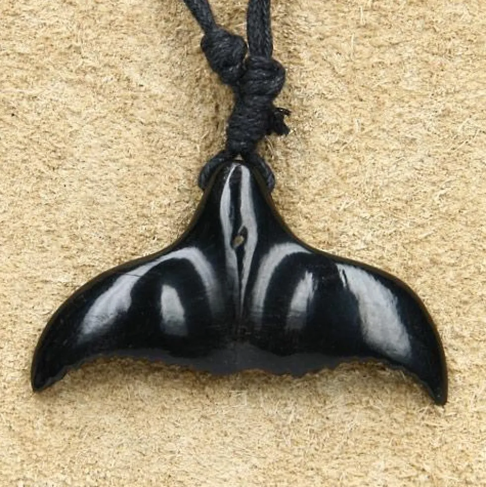 Walfluke Hornschmuck Anhänger Kette