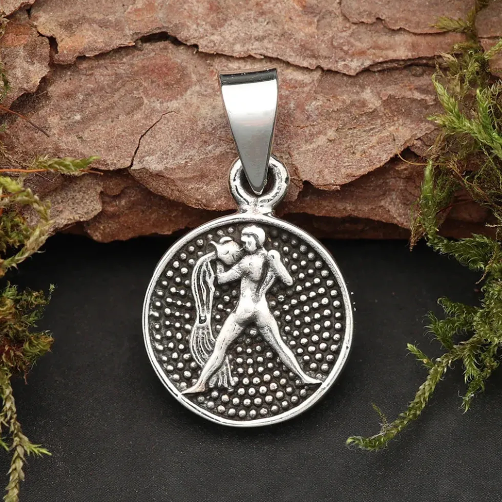 Wassermann Schmuck Astrologie Sternzeichen 925 Silber Anhänger Schmuck