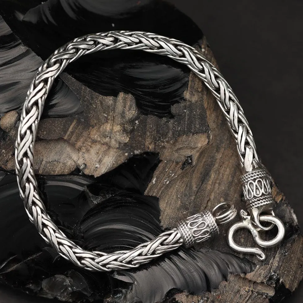 Wikinger Armband Herren Damen 925 Sterlingsilber Armschmuck