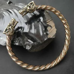 Wikinger Armschmuck innen 6,5cm Bronze Himmelswölfe Hati Skalli