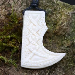 Wikinger Axt Knochen Schmuck Anhänger handgefertigter Schmuck