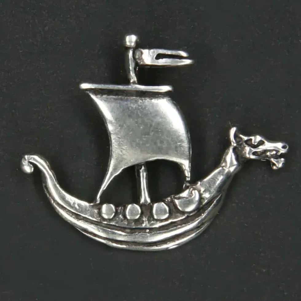 Wikingerboot Anhänger Schmuck Boot 925 Silberanhänger