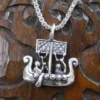 Wikingerboot Schmuck Anhänger aus 925 Silber