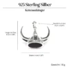 Wikinger Helm 925 Silber Anhänger Schmuck ausgefallen
