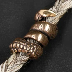 Wikingerschmuck Bartperle Klaue Bronze