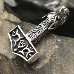 Wolfshammer Schmuck Anhänger aus 925 Silber