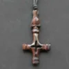 Wolfskreuz Holz Schmuck Anhänger Wikingerschmuck