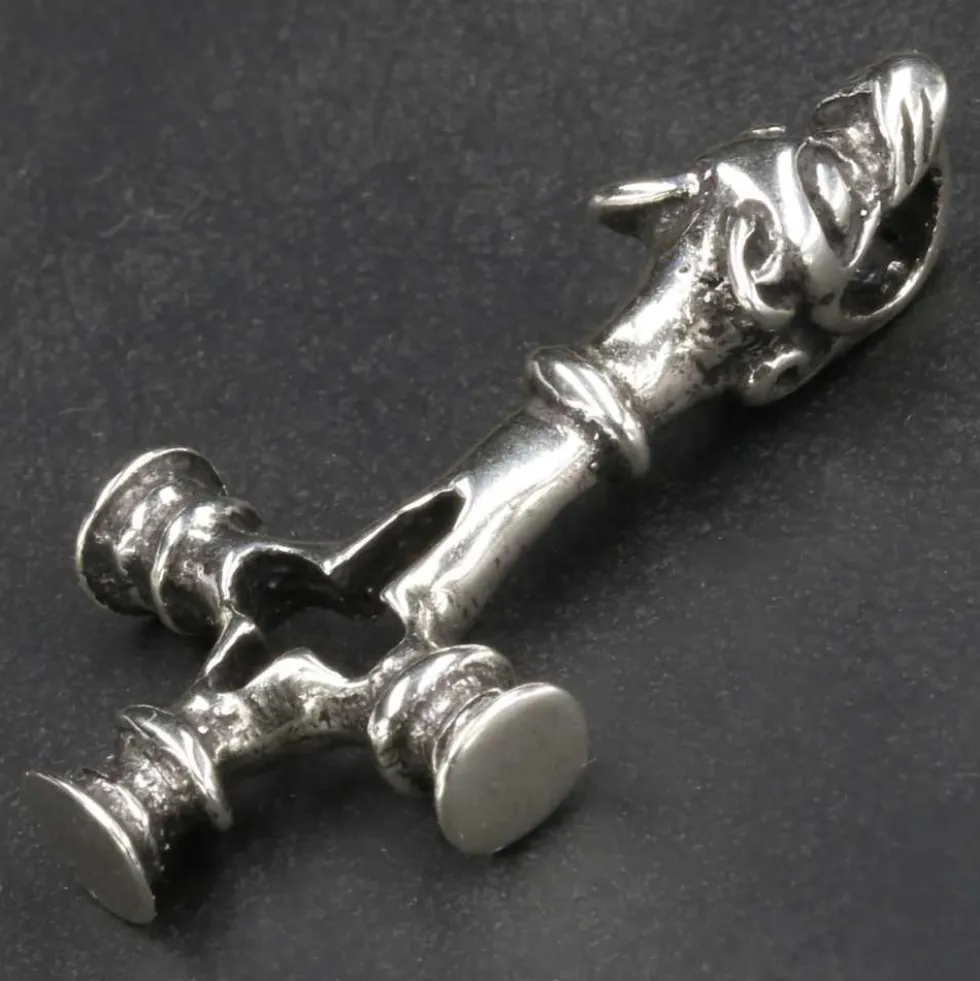Wolfskreuz Schmuck Anhänger aus 925 Silber