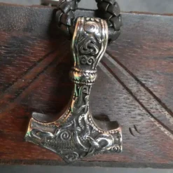 Wolf Thorshammer Armband Leder mit Edelstahl Klick Verschluss