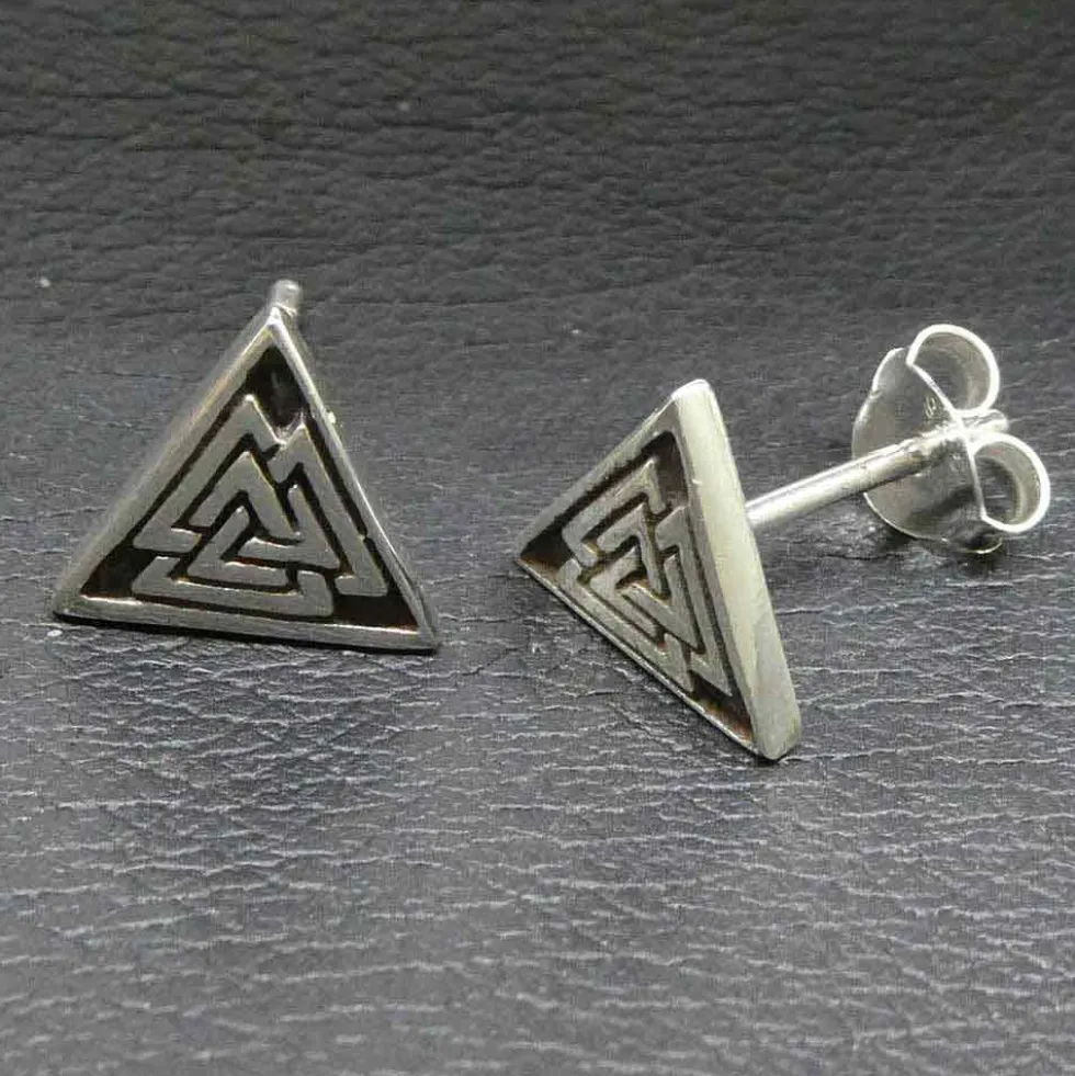 Wotansknoten Ohrstecker 925 Silber keltischer Ohrschmuck