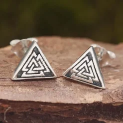 Wotansknoten Ohrstecker 925 Silber keltischer Ohrschmuck