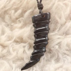 Zahn Hornschmuck Anhänger Kette Anhänger