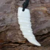 Zahn Schmuck aus Knochen Kette Anhänger
