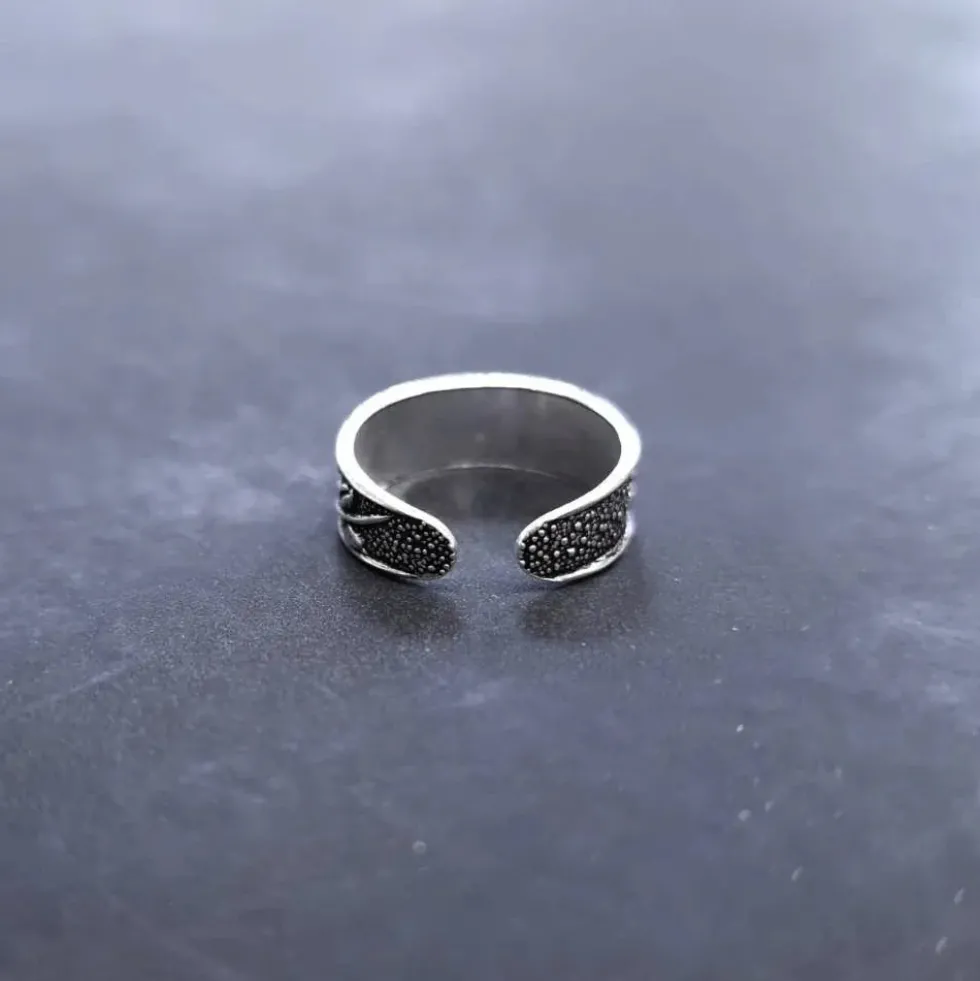 Zehenring Blume Schmuck Sommer 925 Silber Fußschmuck